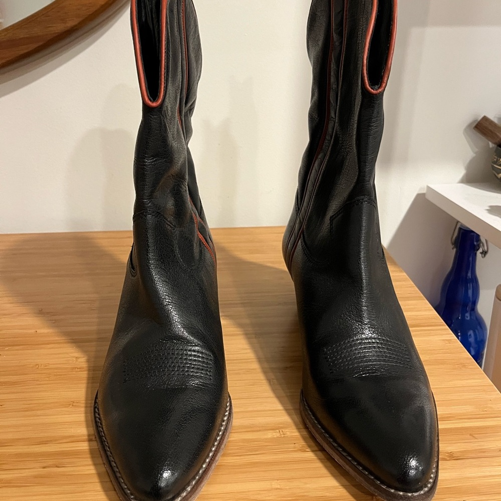 Free People Borderline Western Boot in Black